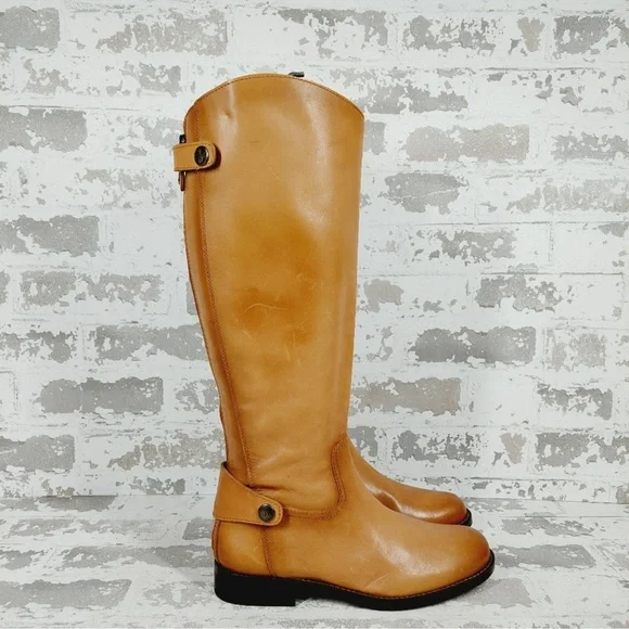 Sam Edelman Mikala Whiskey brown Leather tall Riding Boots - Picture 5 of 10